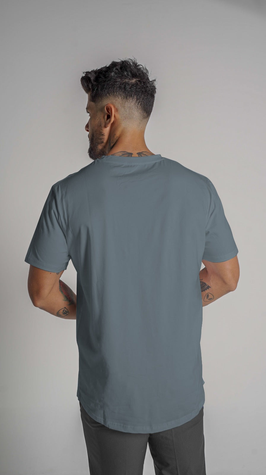 Loft Drop Cut Tee - Sky Blue