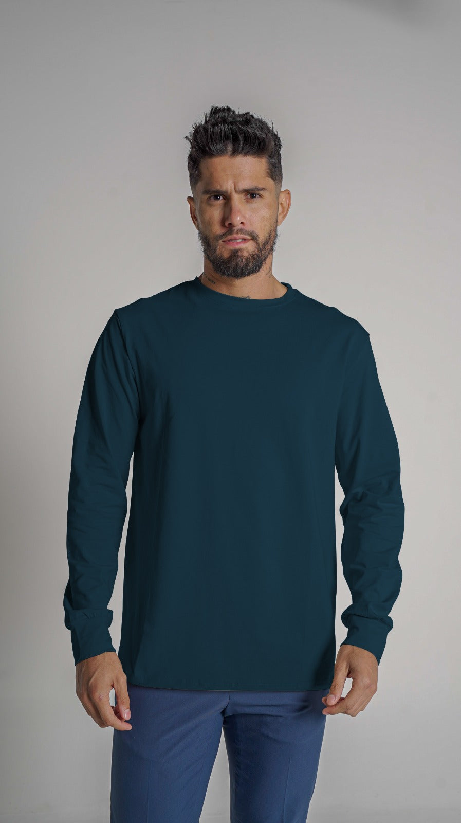 Halo Basic Tee L/S - True Blue