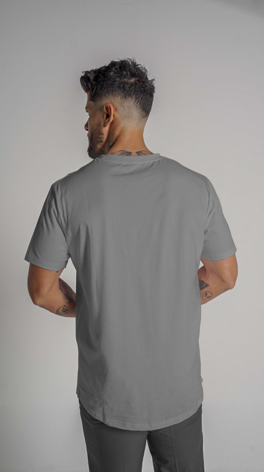 Loft Drop Cut S/S Tee - Light Grey