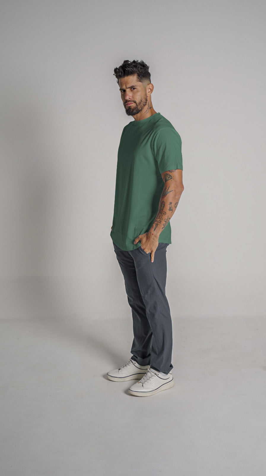 Loft Drop Cut S/S Tee - Hunter Green