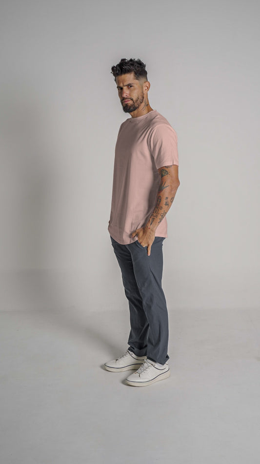 Loft Drop Cut S/S Tee - Burnt Pink