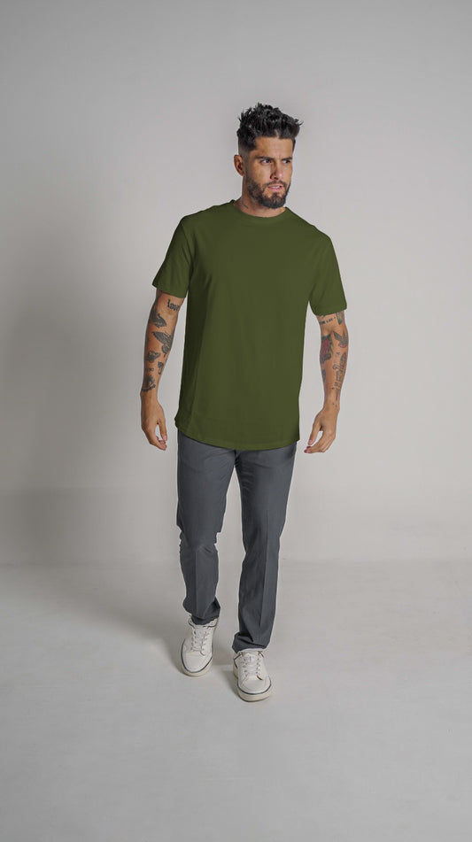 Loft Drop S/S Cut Tee - Military Green