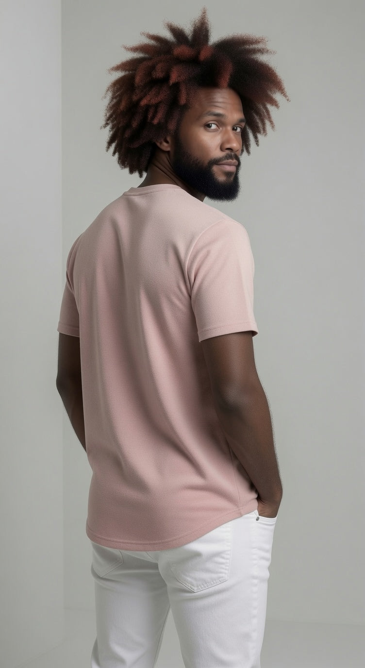 Loft Drop Cut S/S Tee - Burnt Pink