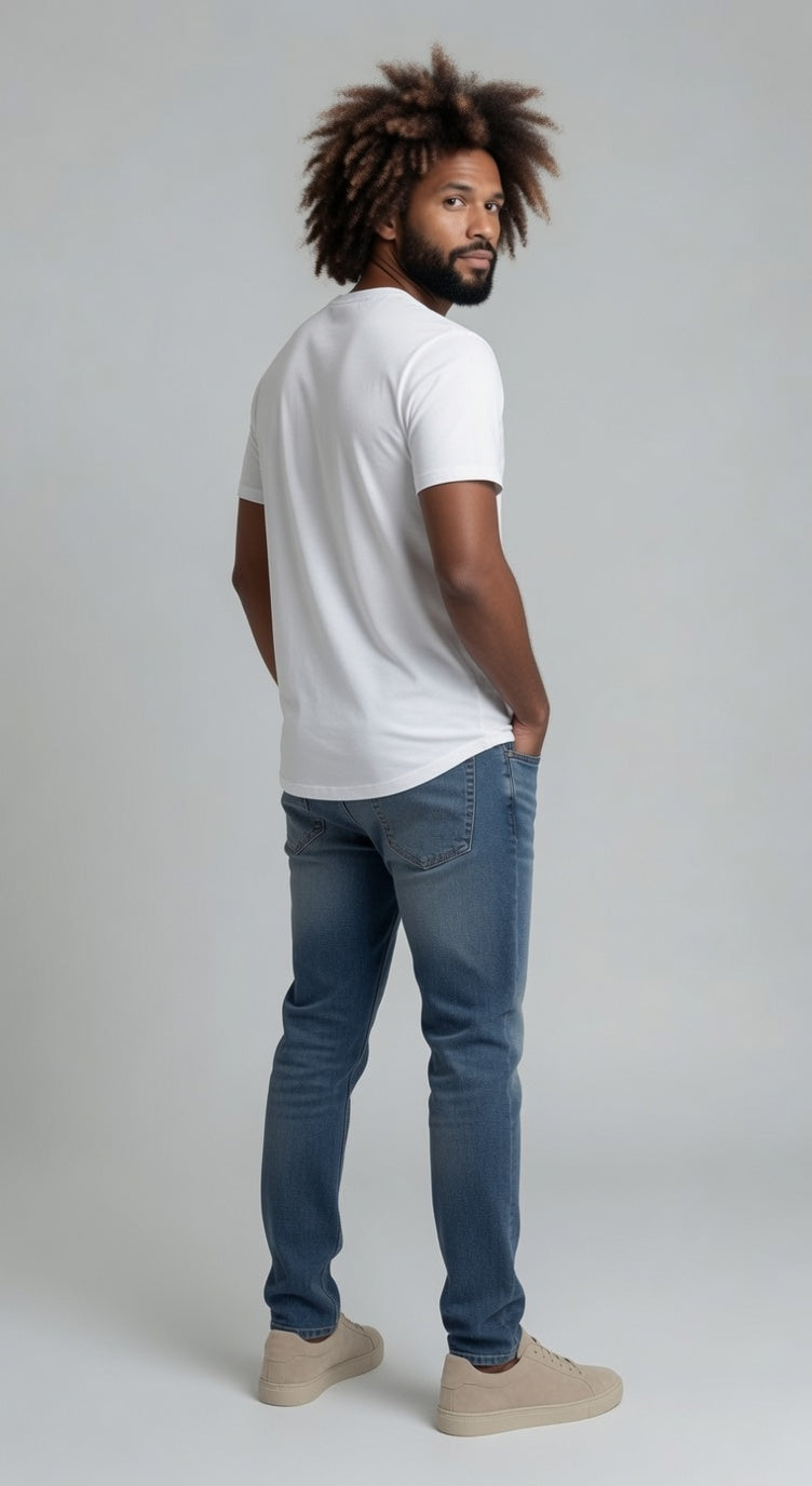 Loft Drop Cut Tee S/S - White