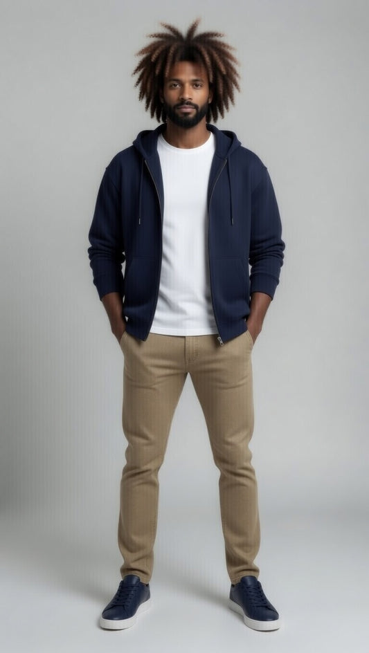 Horizon ZipUp Hoodie - Navy