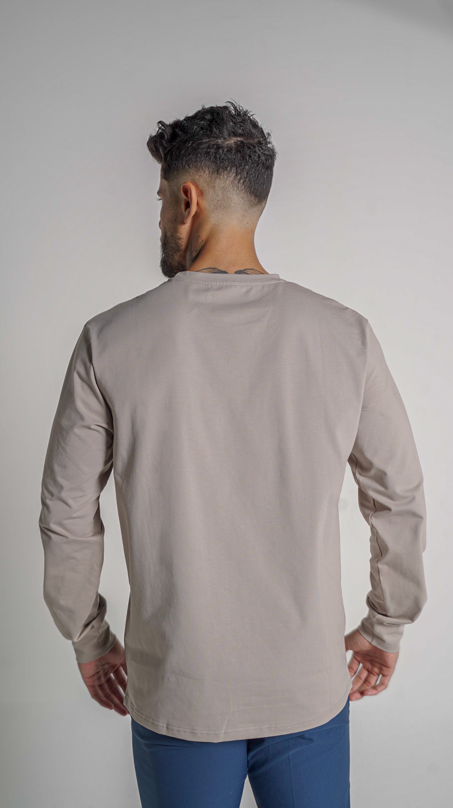 Halo Basic Tee L/S - Taupe