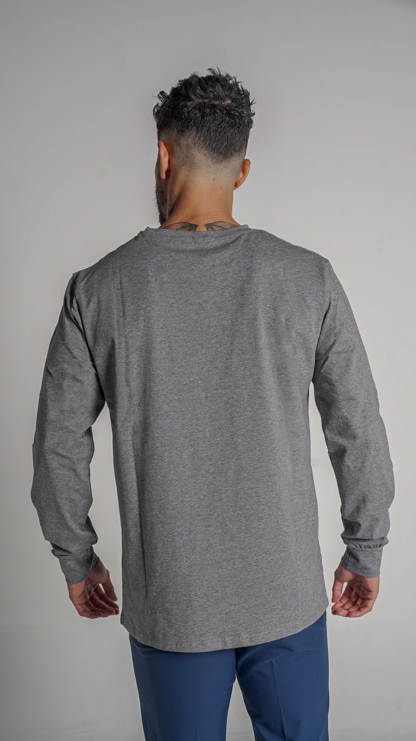 Halo Basic Tee L/S - Dk Grey