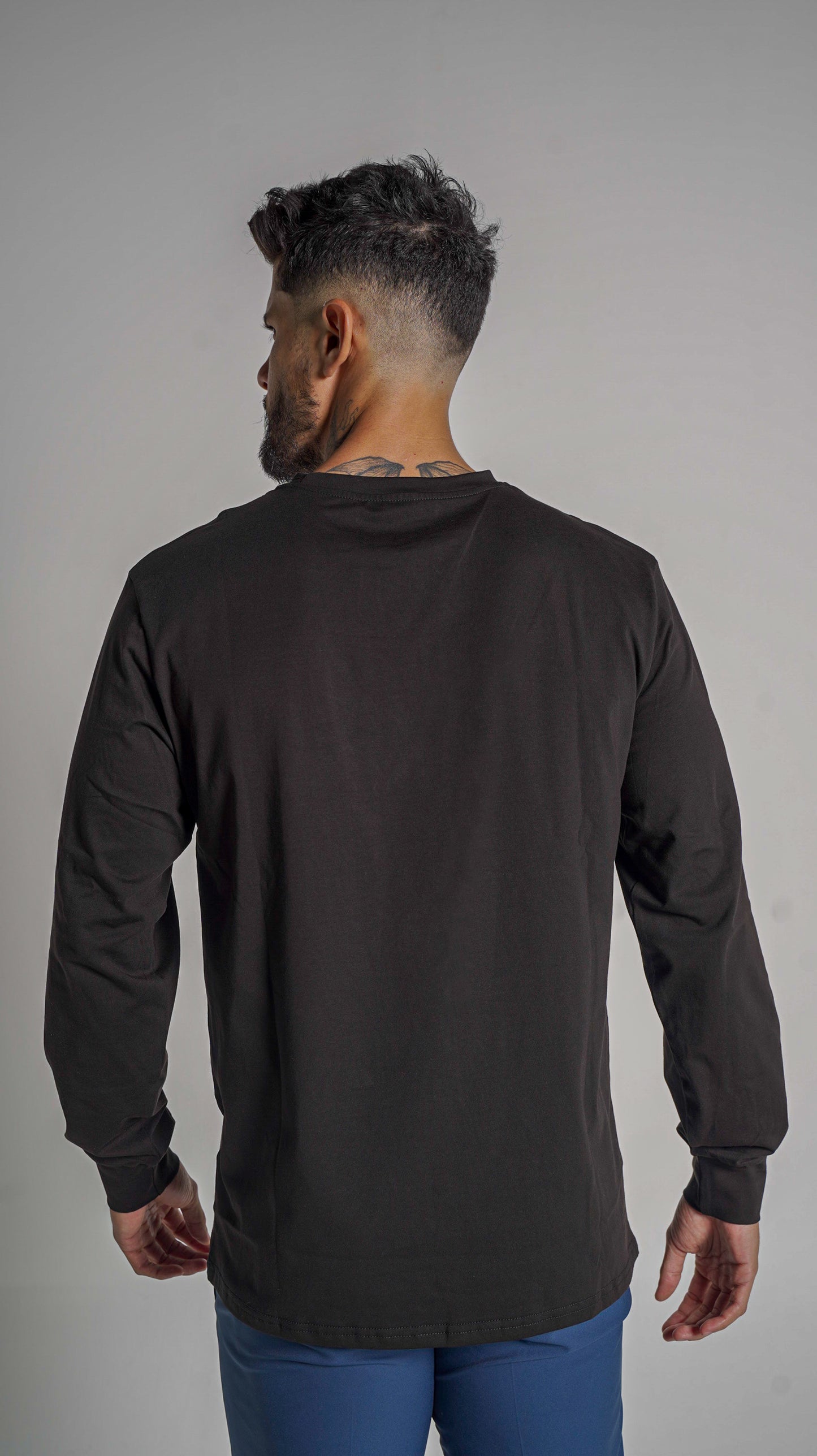 Halo Basic Tee L/S - Black