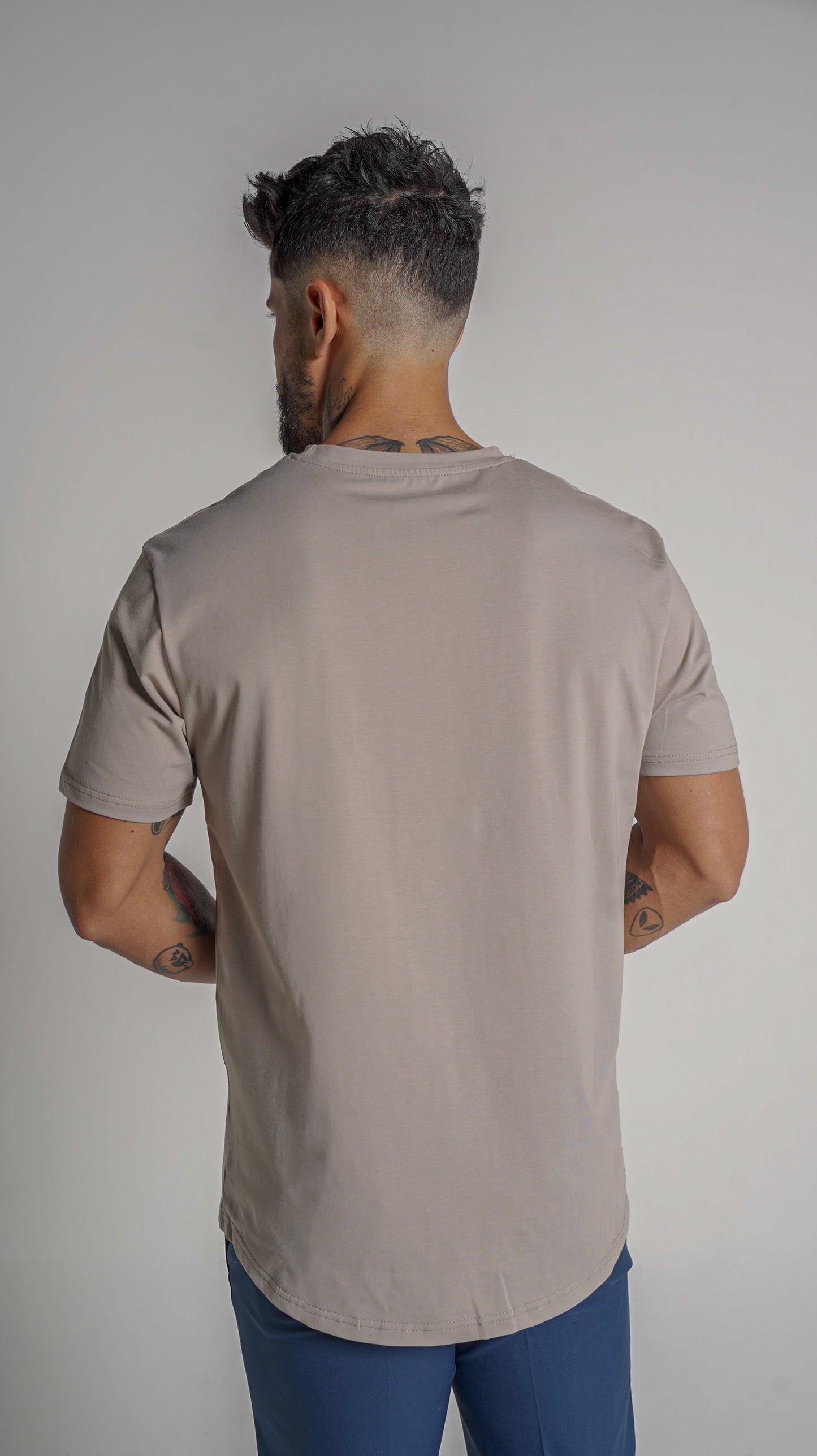 Loft Drop Cut Tee S/S - Taupe