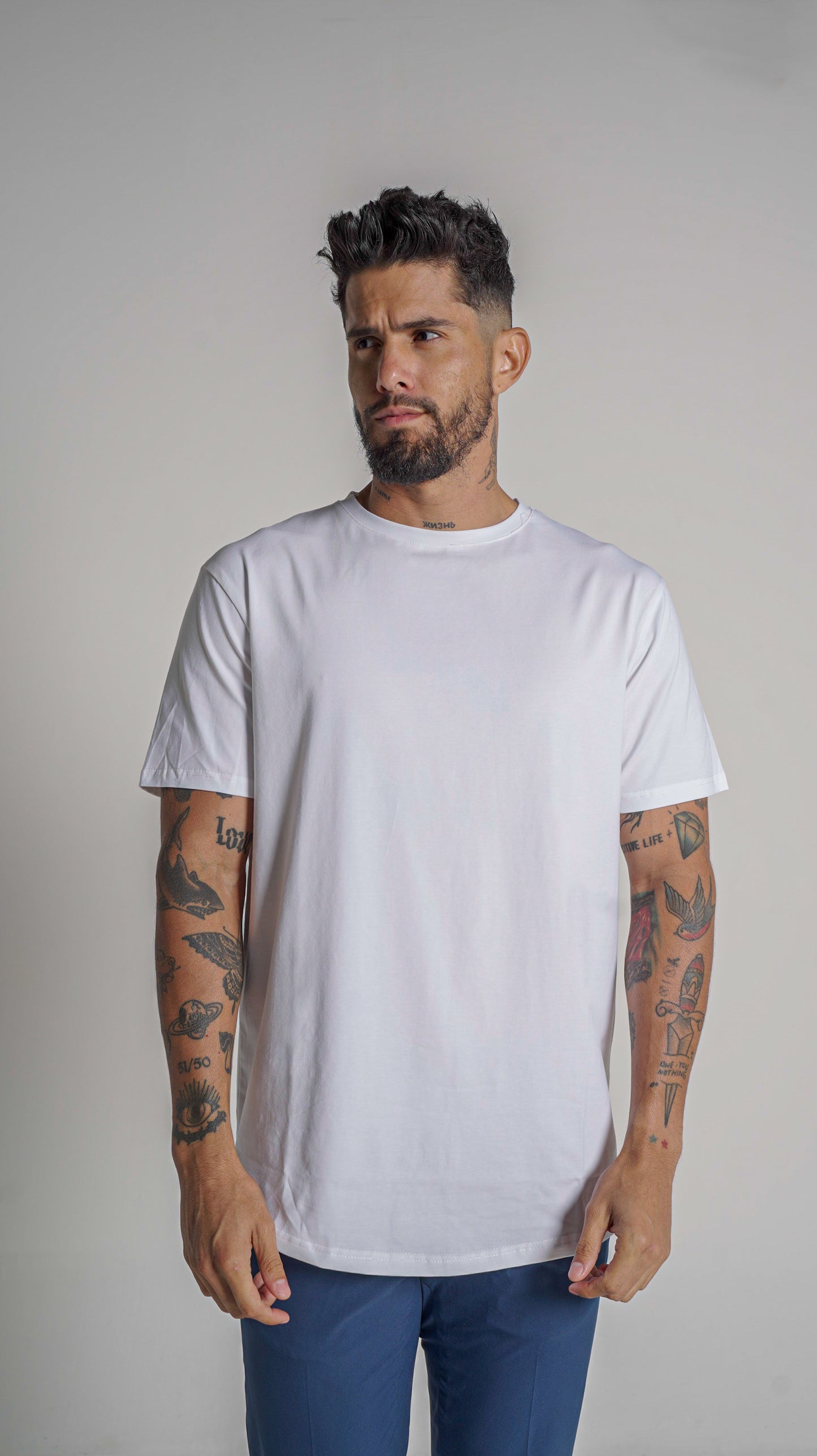 Loft Drop Cut Tee S/S - White