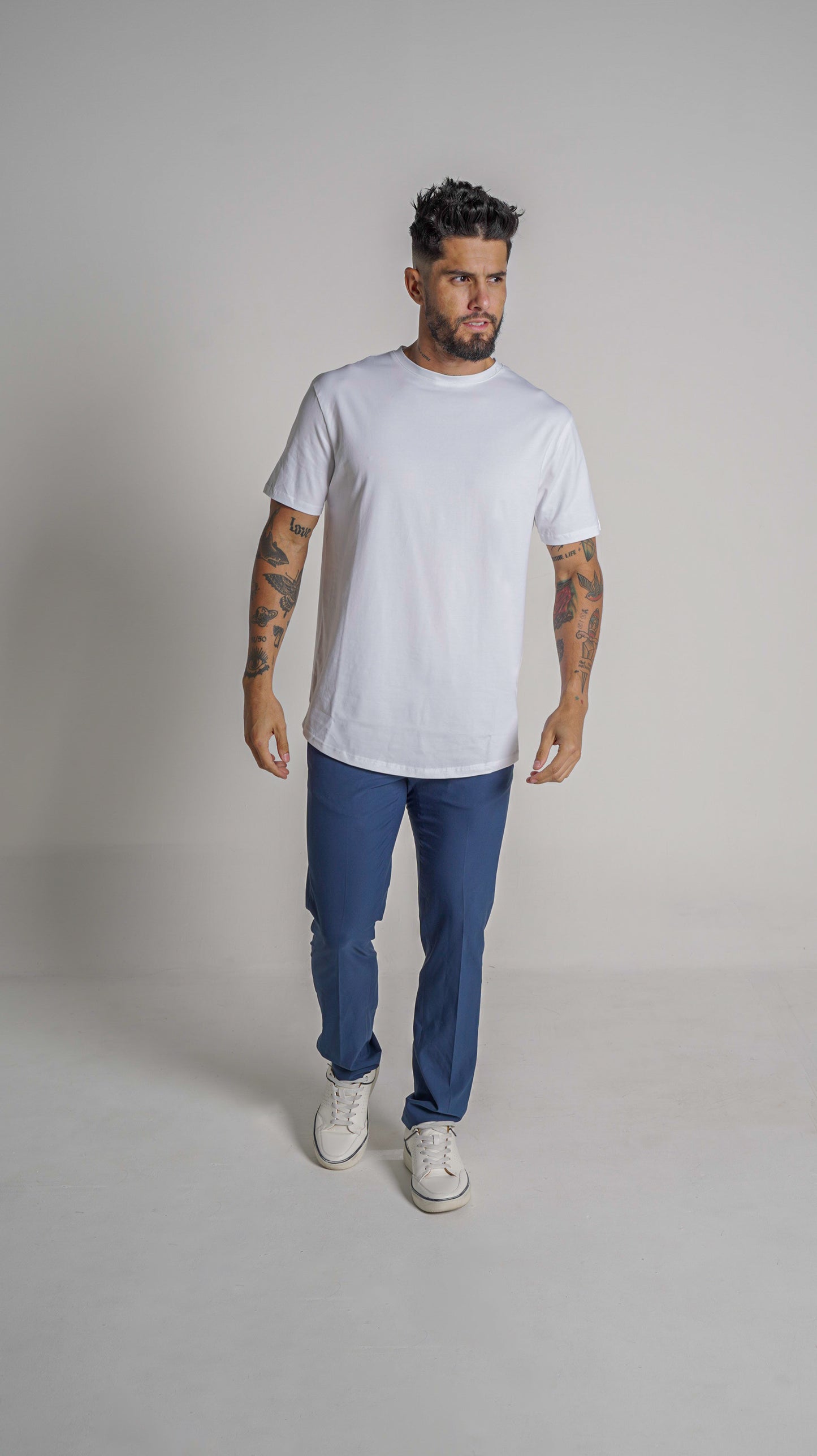 Loft Drop Cut Tee S/S - White