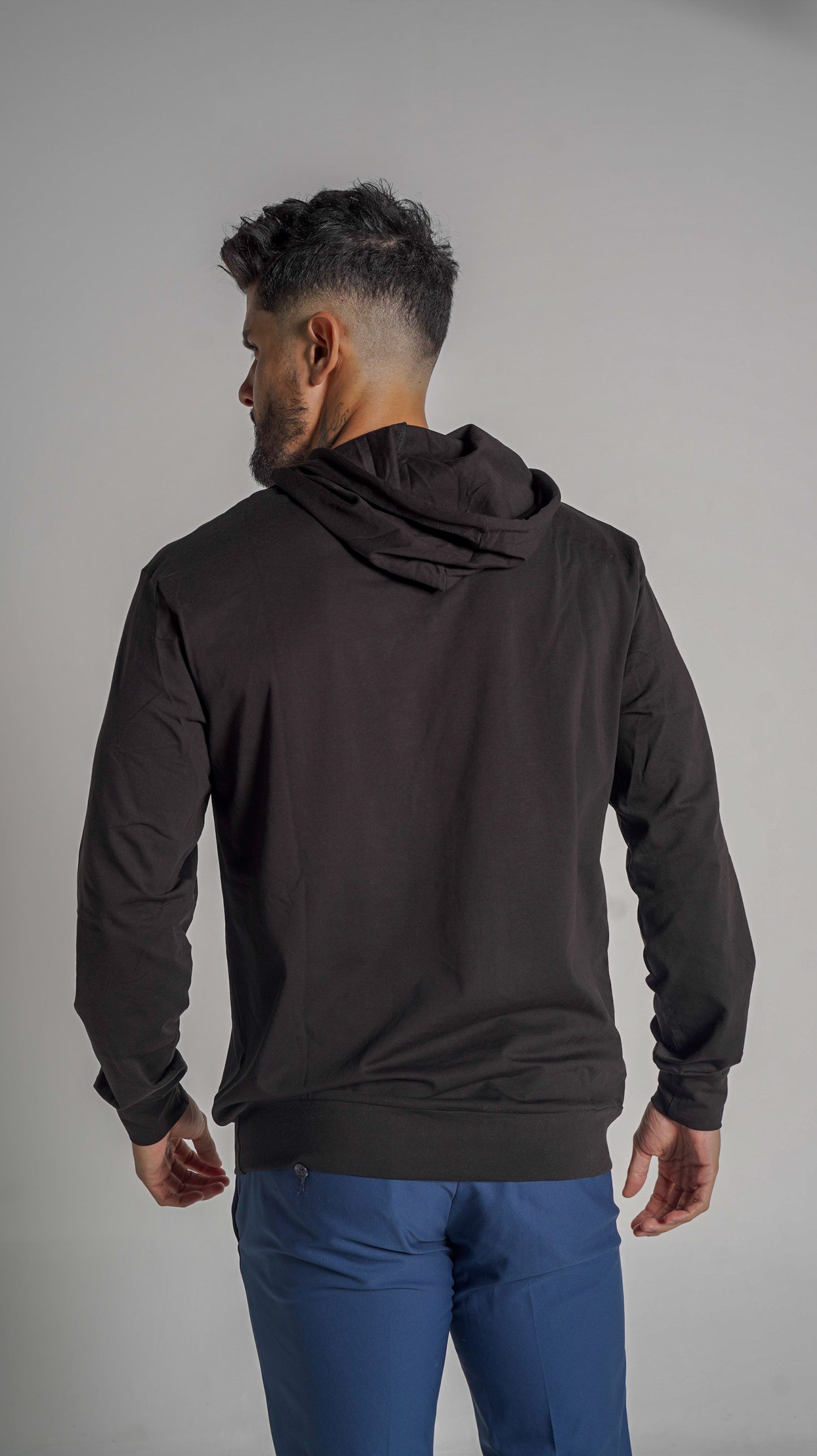 Base Hoodie L/S - Black