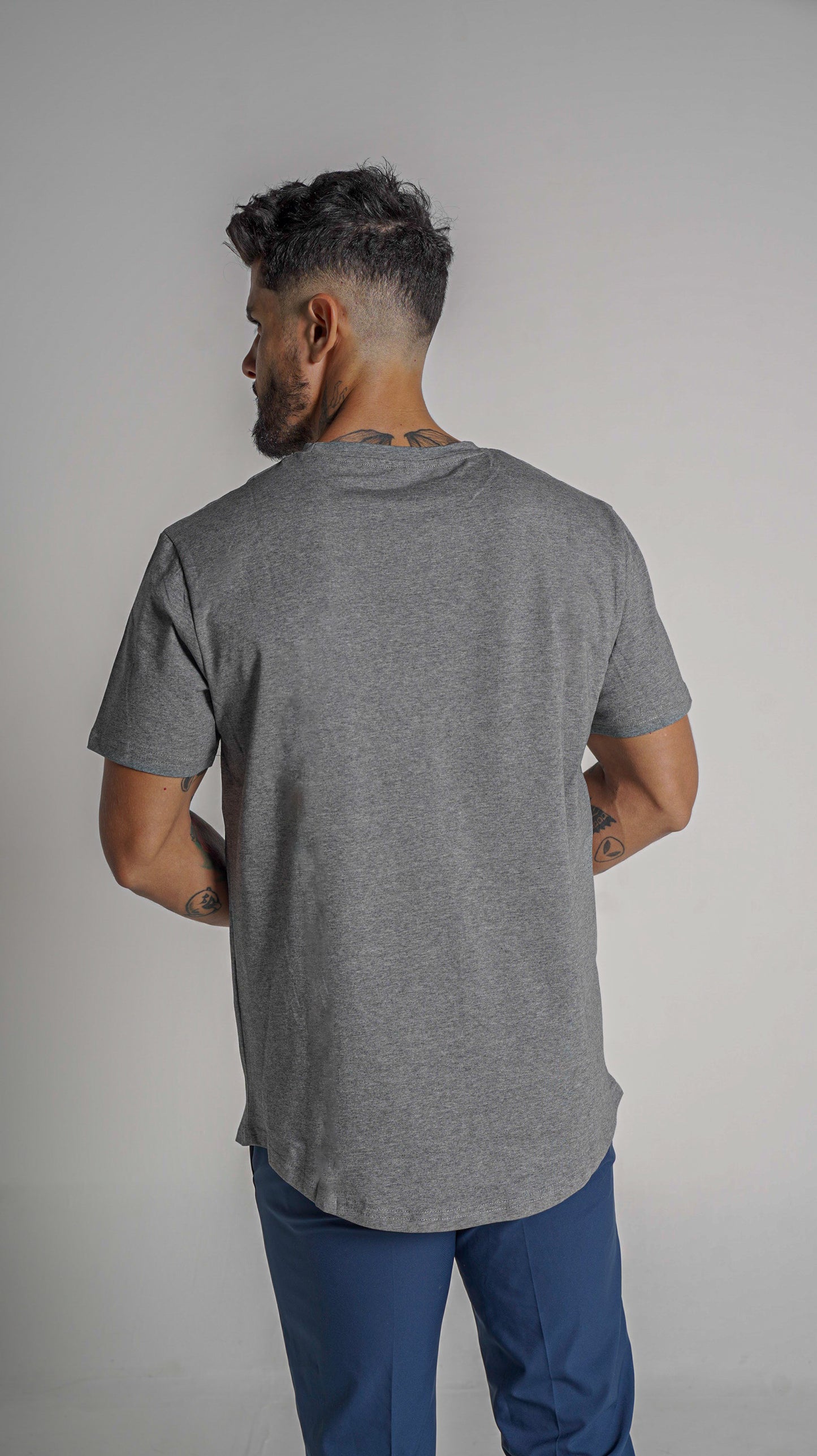 Loft Drop Cut Tee S/S - Dk Grey