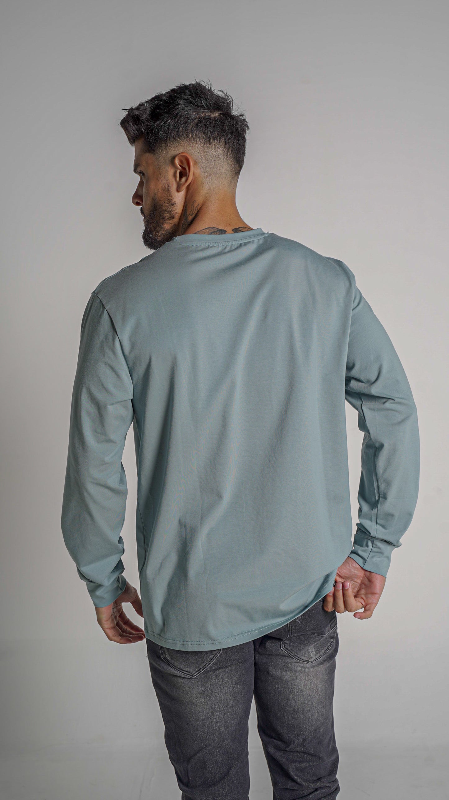 Halo Basic Tee L/S - Sky Blue