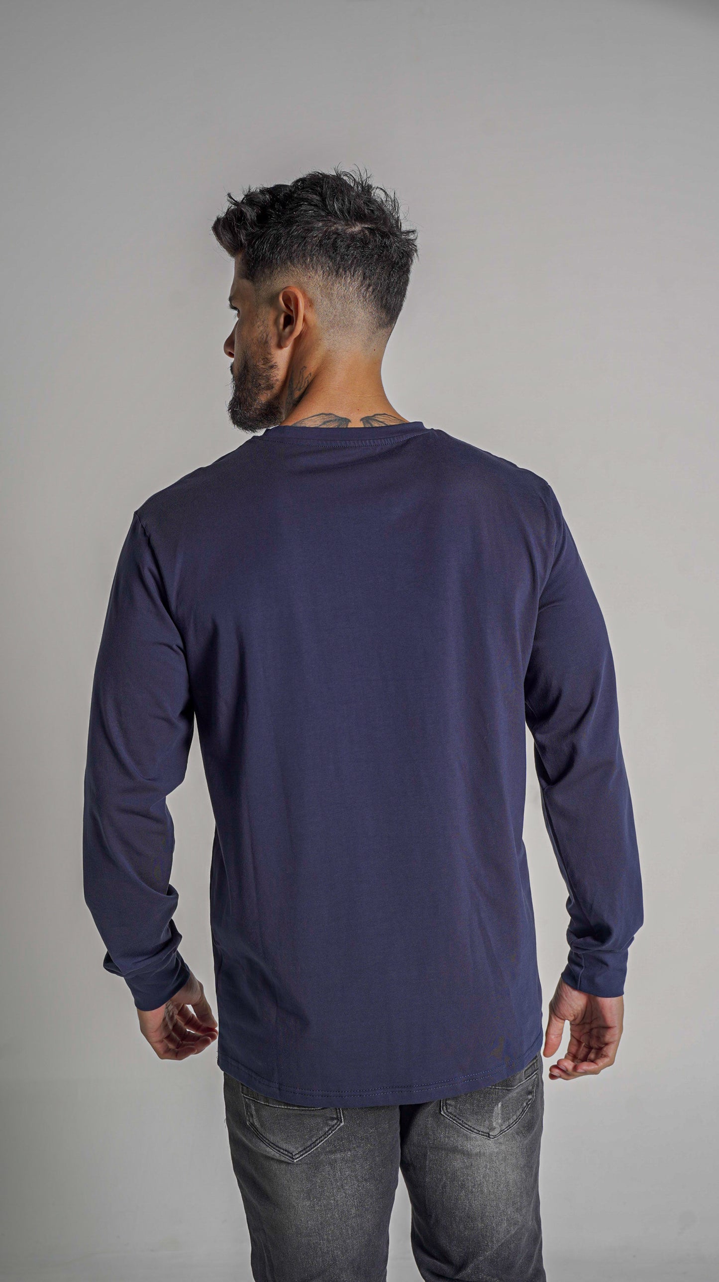 Halo Basic Tee L/S - Navy