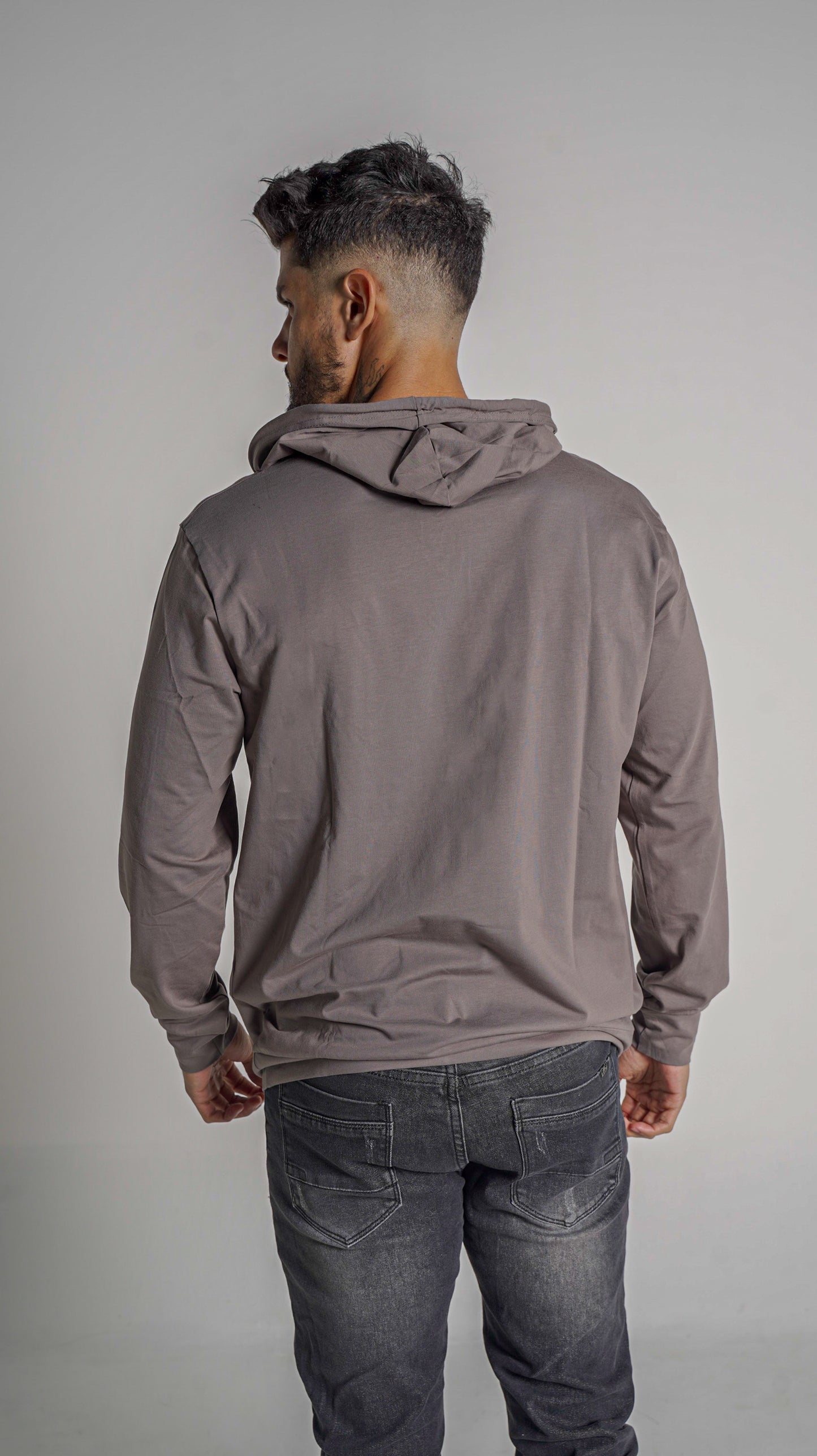 Base Hoodie L/S - Taupe