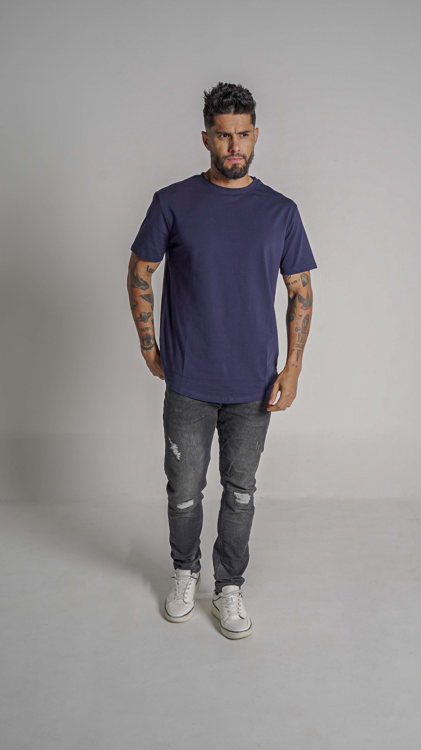 Loft Drop Cut Tee S/S - Navy