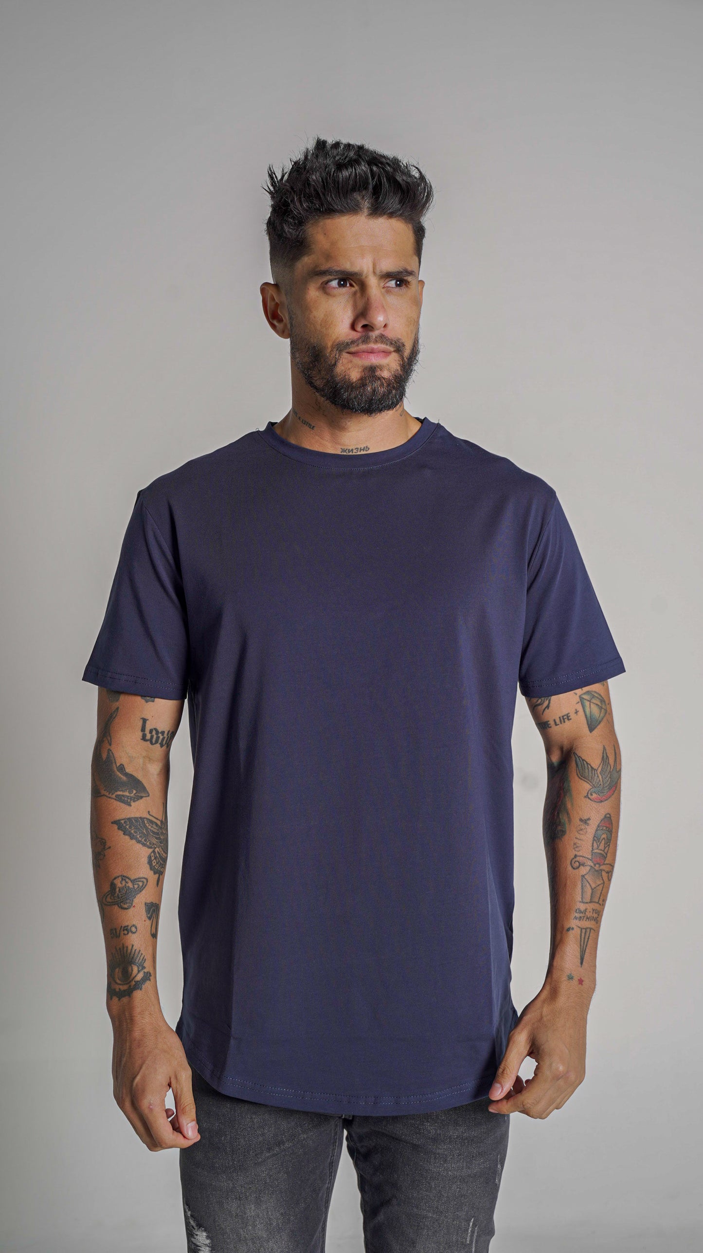 Loft Drop Cut Tee S/S - Navy