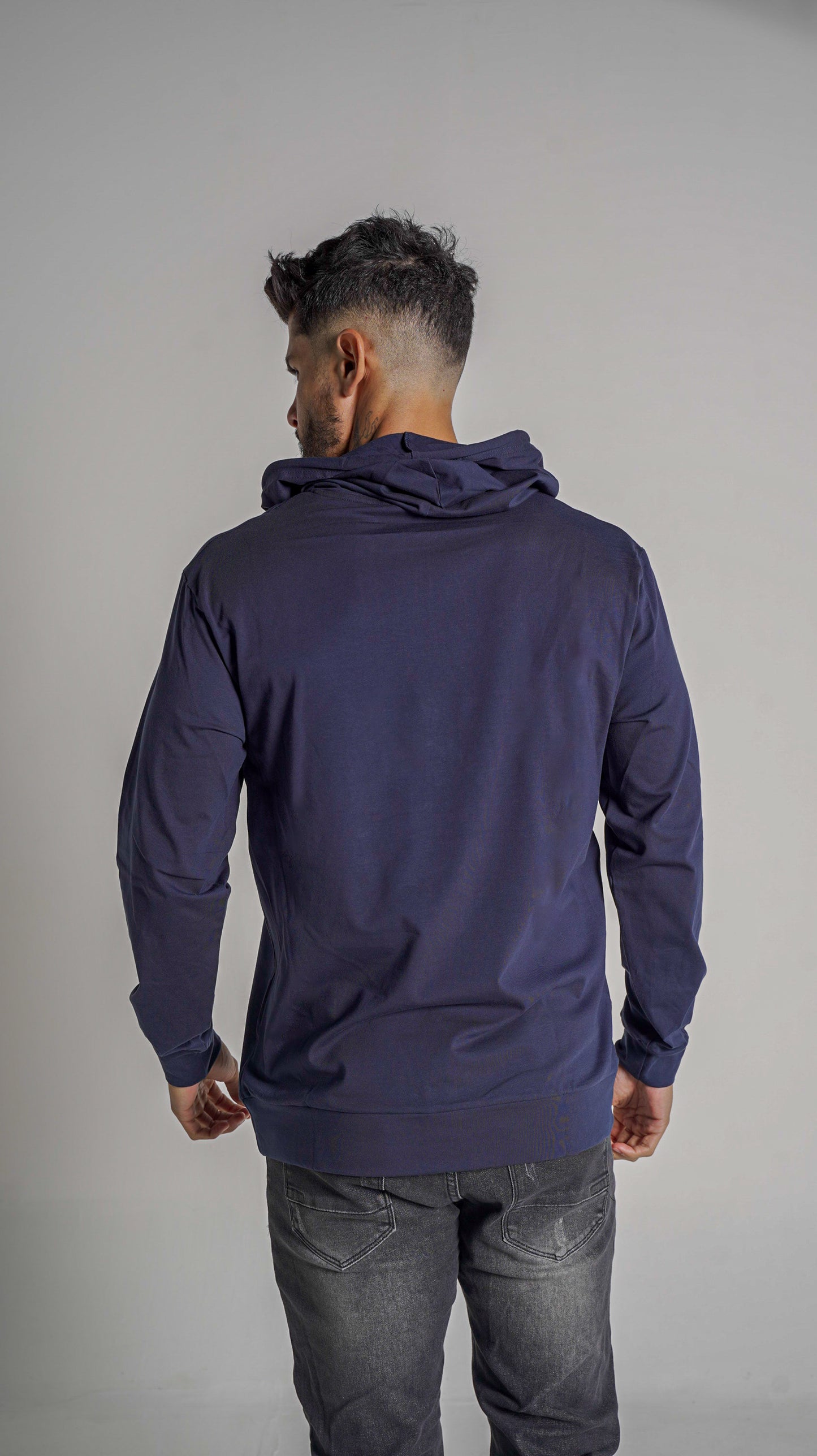 Base Hoodie L/S - Navy