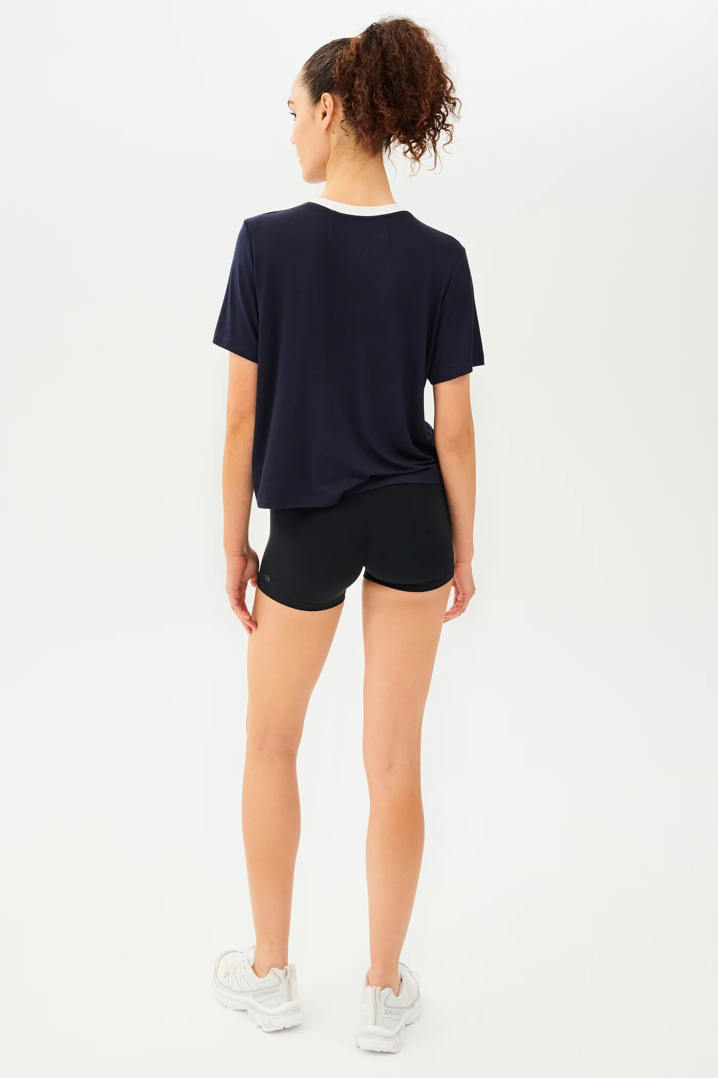 Djuna Jersey Tee - Indigo/White