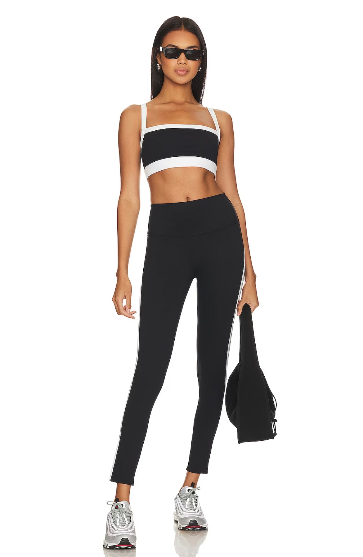 Clare HW 7/8 Rigor Legging - Black/White