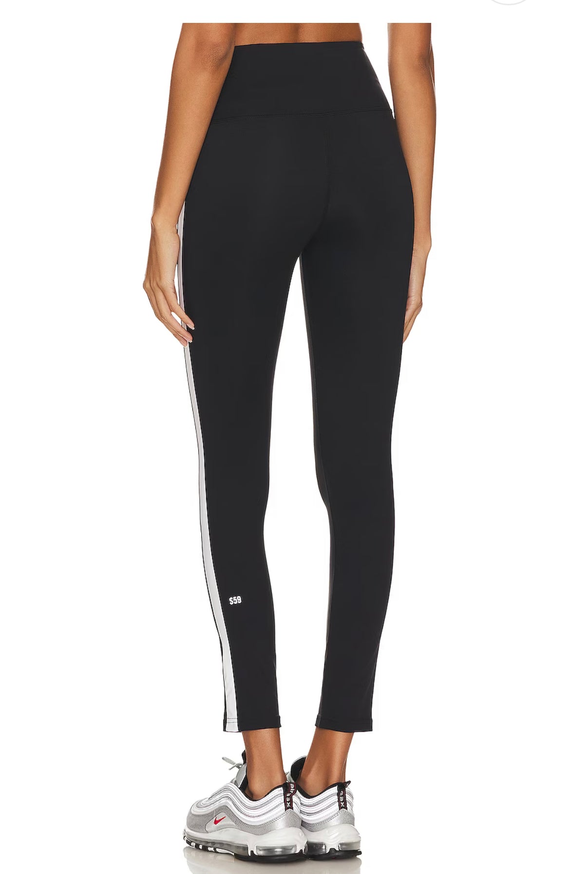 Clare HW 7/8 Rigor Legging - Black/White