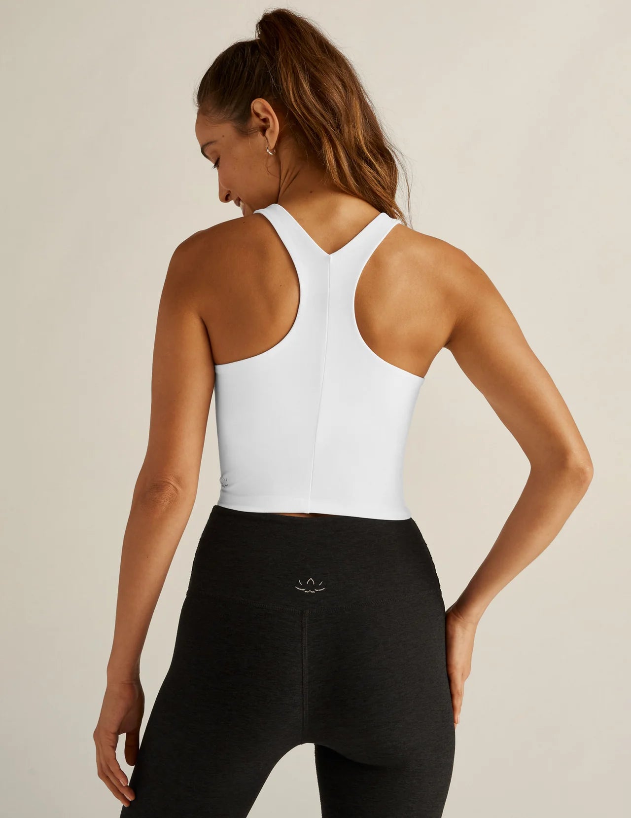 Refocus Cropped Tank - White