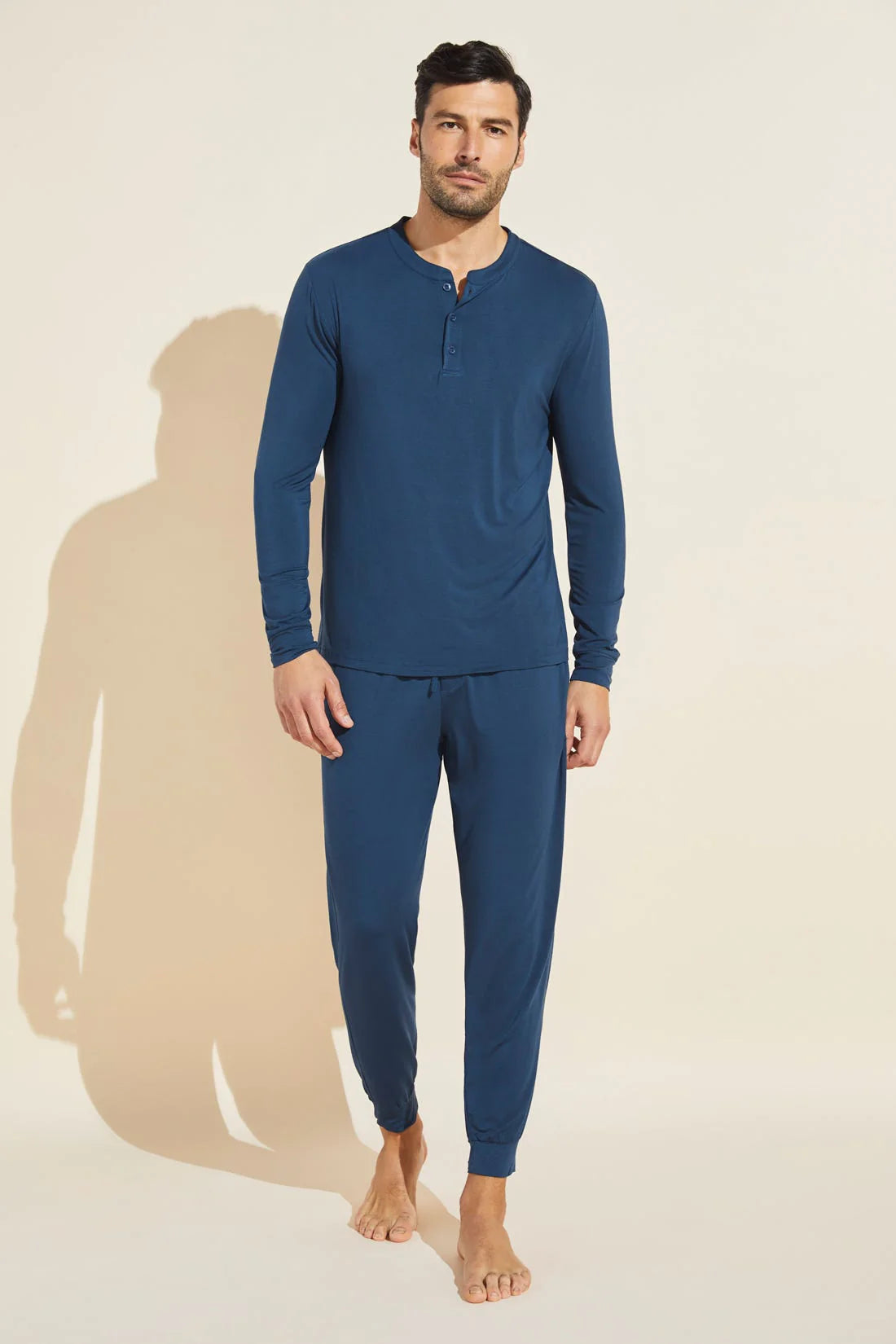 Henry Long PJ Set - Indigo Blue