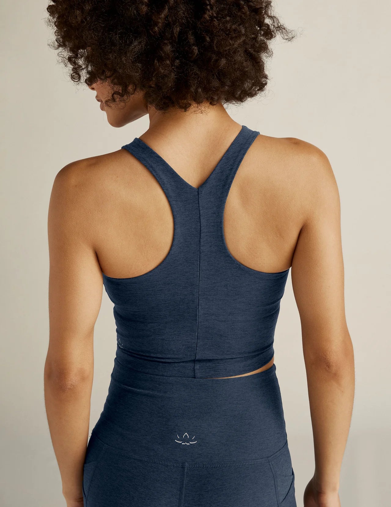 Refocus Cropped Tank - Navy