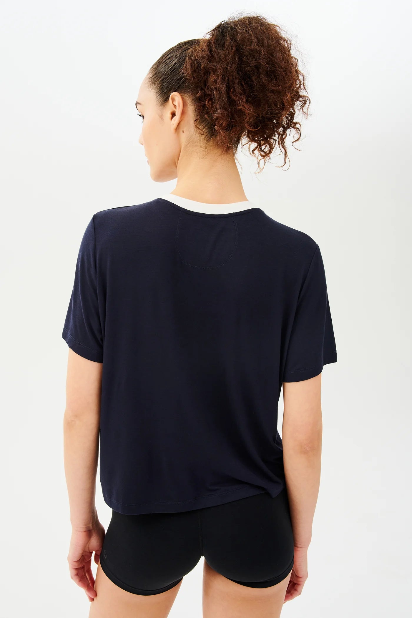 Djuna Jersey Tee - Indigo/White