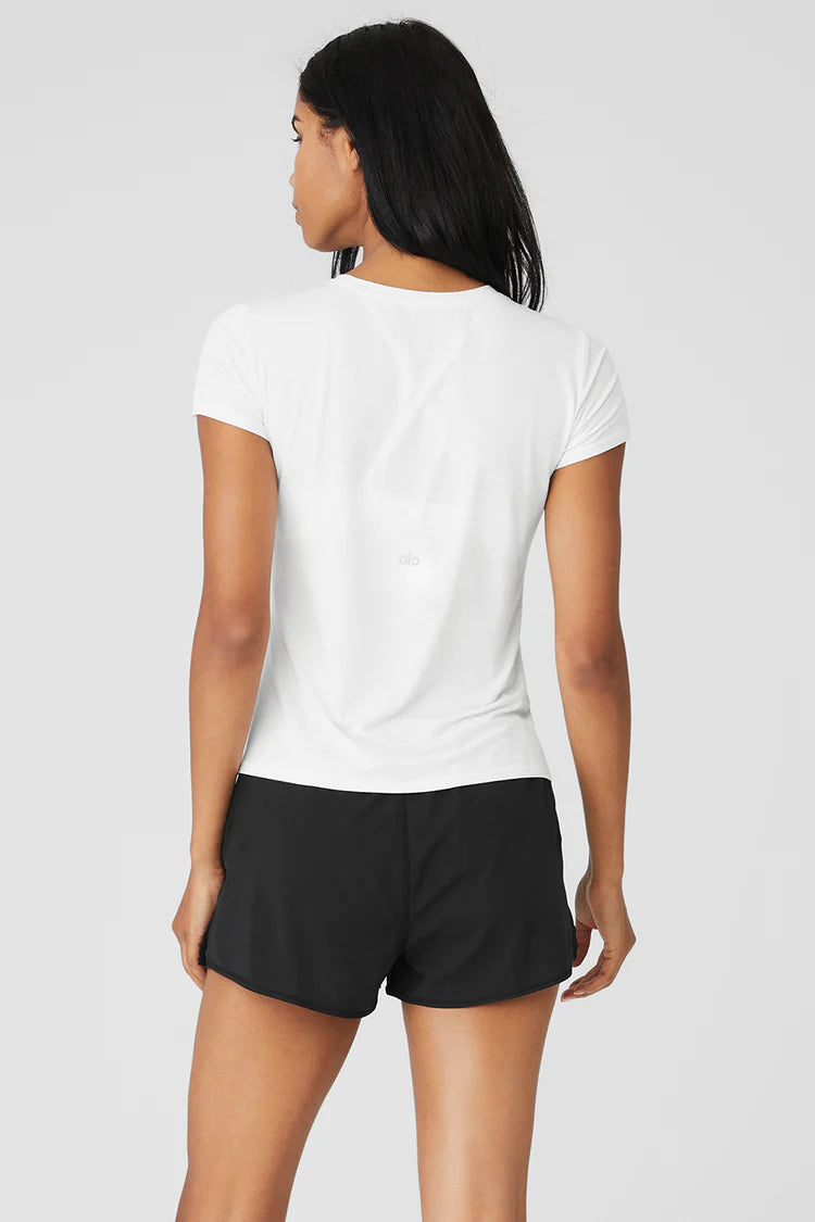 All Day Short Slv - White