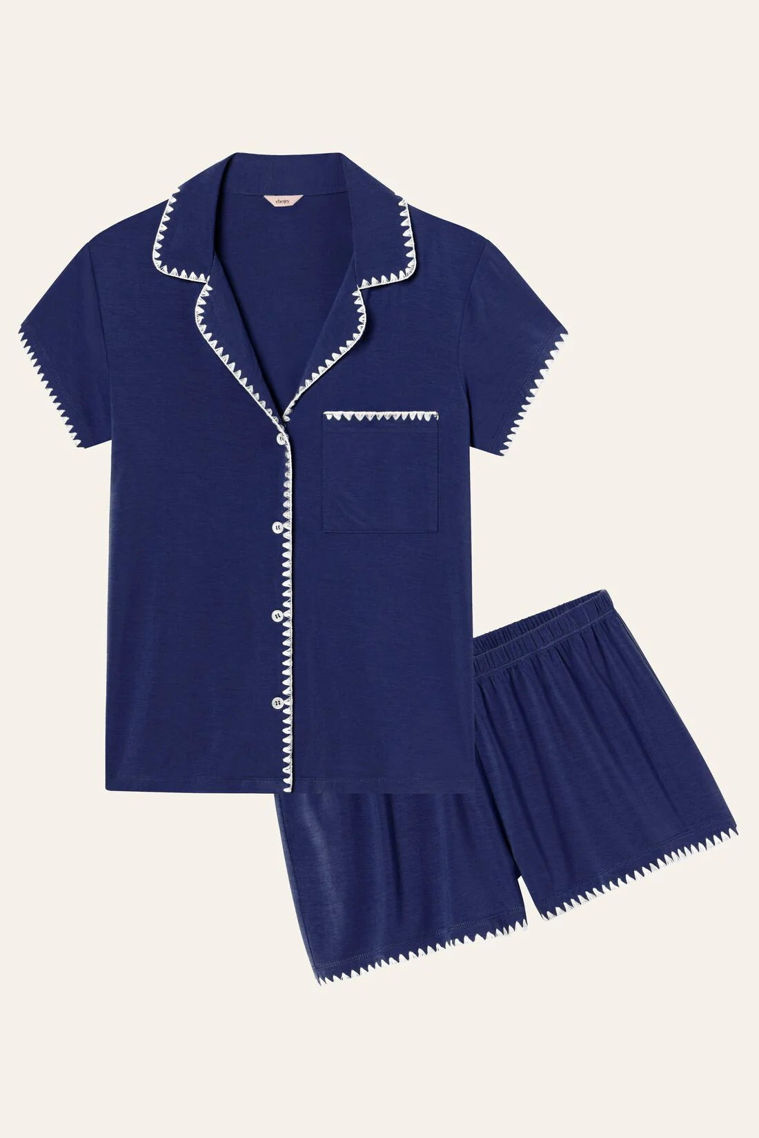 Frida Short PJ Set - Navy