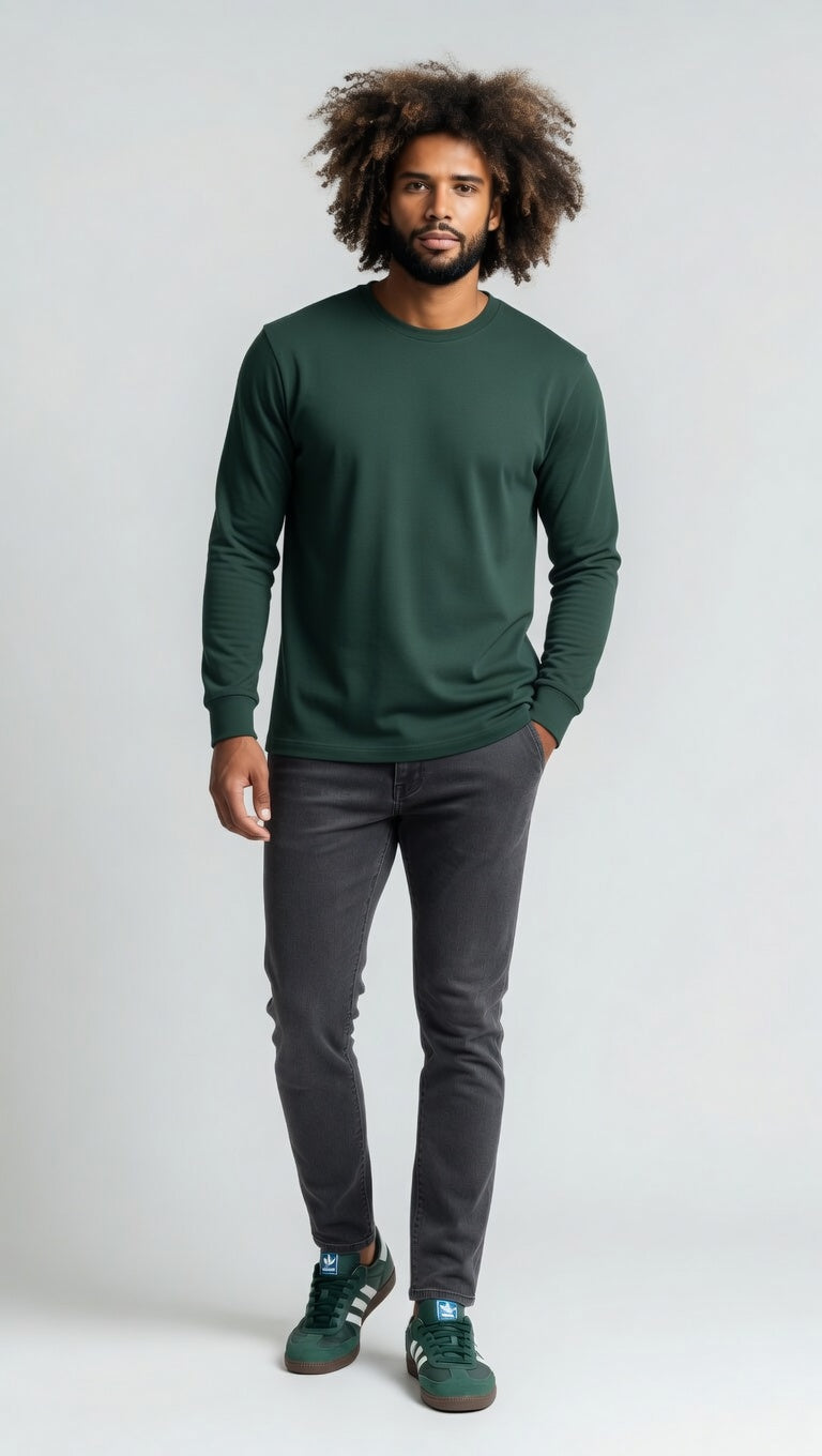 Halo LS Tee - Spruce Green