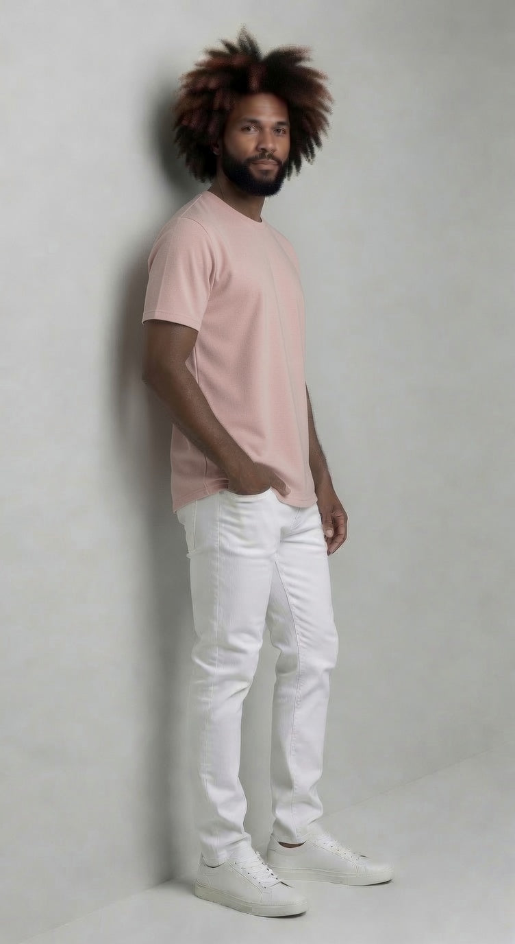Loft Drop Cut S/S Tee - Burnt Pink