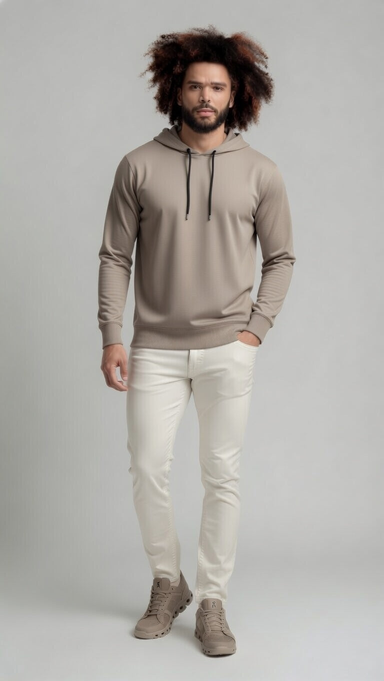 Pulse Hoodie L/S - Cream