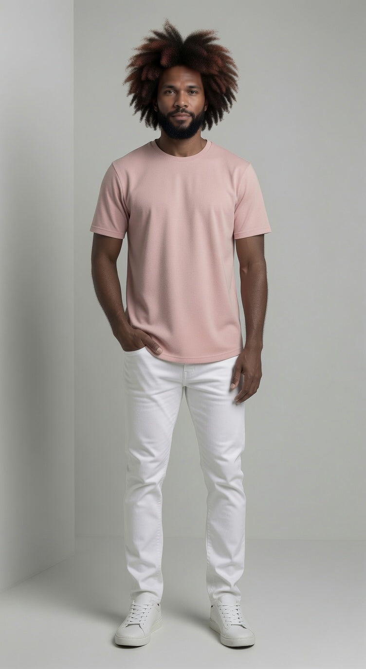 Loft Drop Cut S/S Tee - Burnt Pink
