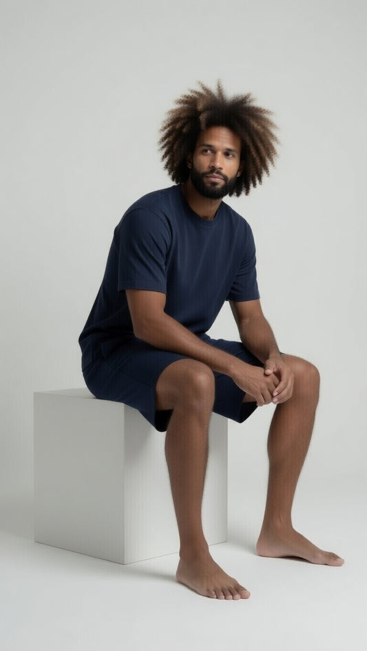 Thrive PJ Set - Navy