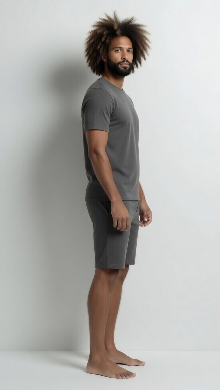 Thrive PJ Set - Charcoal