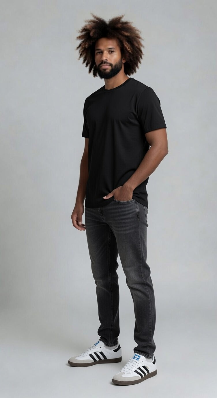 Loft Drop Cut Tee S/S - Black