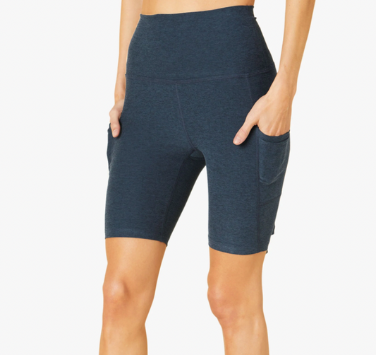 Spacedye Team Pockets Biker Short - Nocturnal Navy