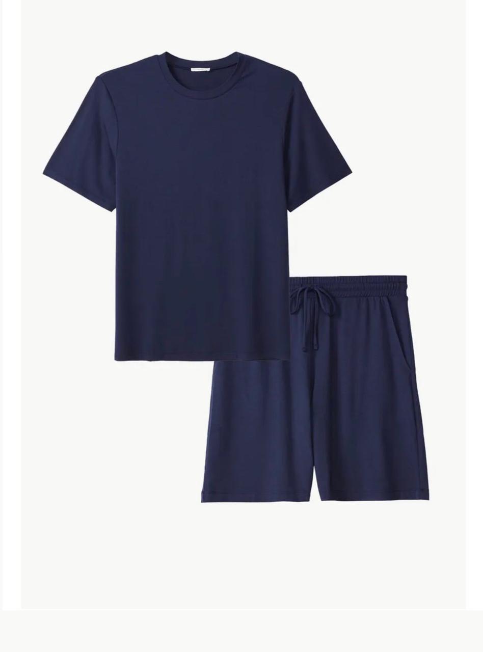 Henry Jersey Pajama Set - Navy