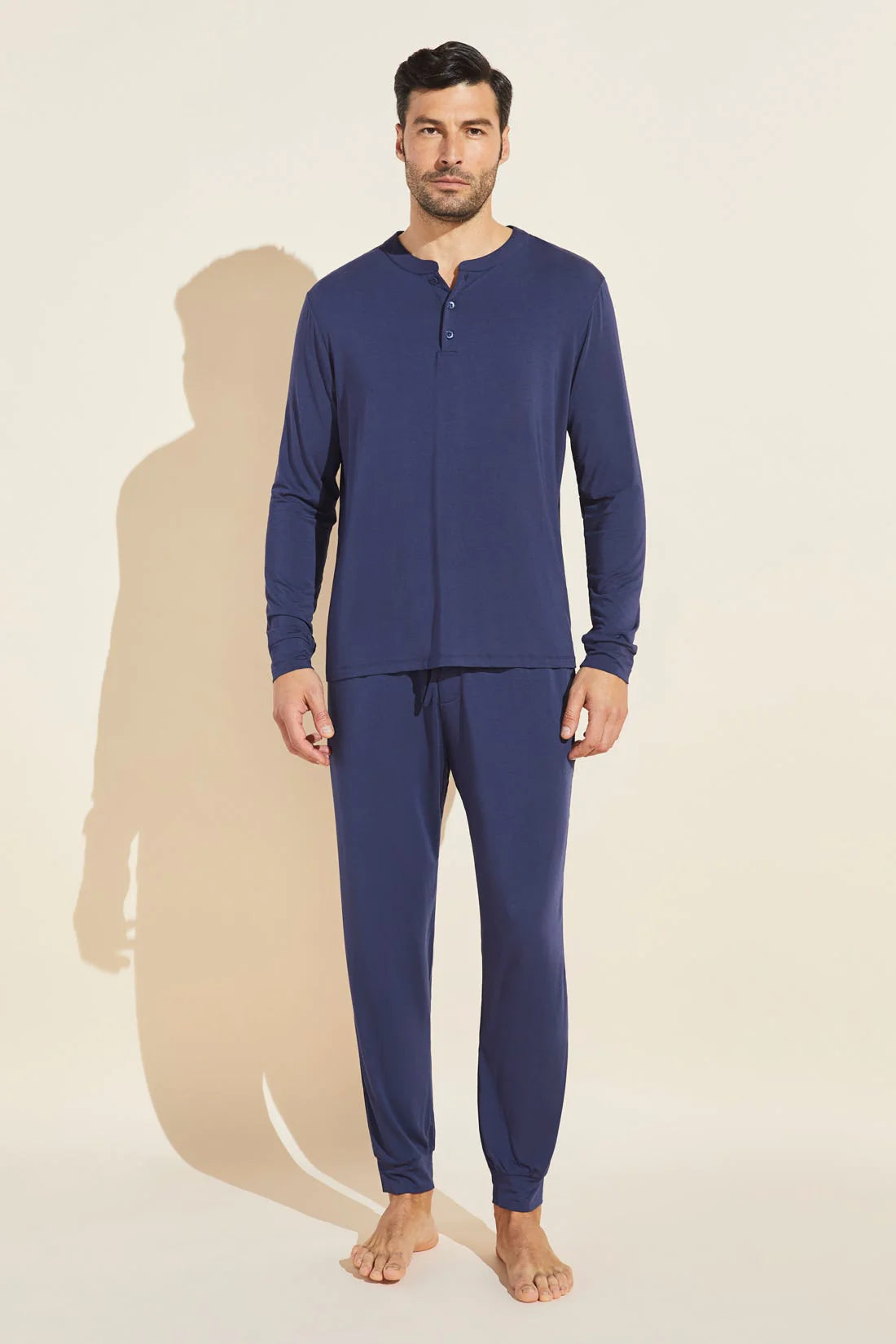 Henry Men’s Long PJ Set - True Navy