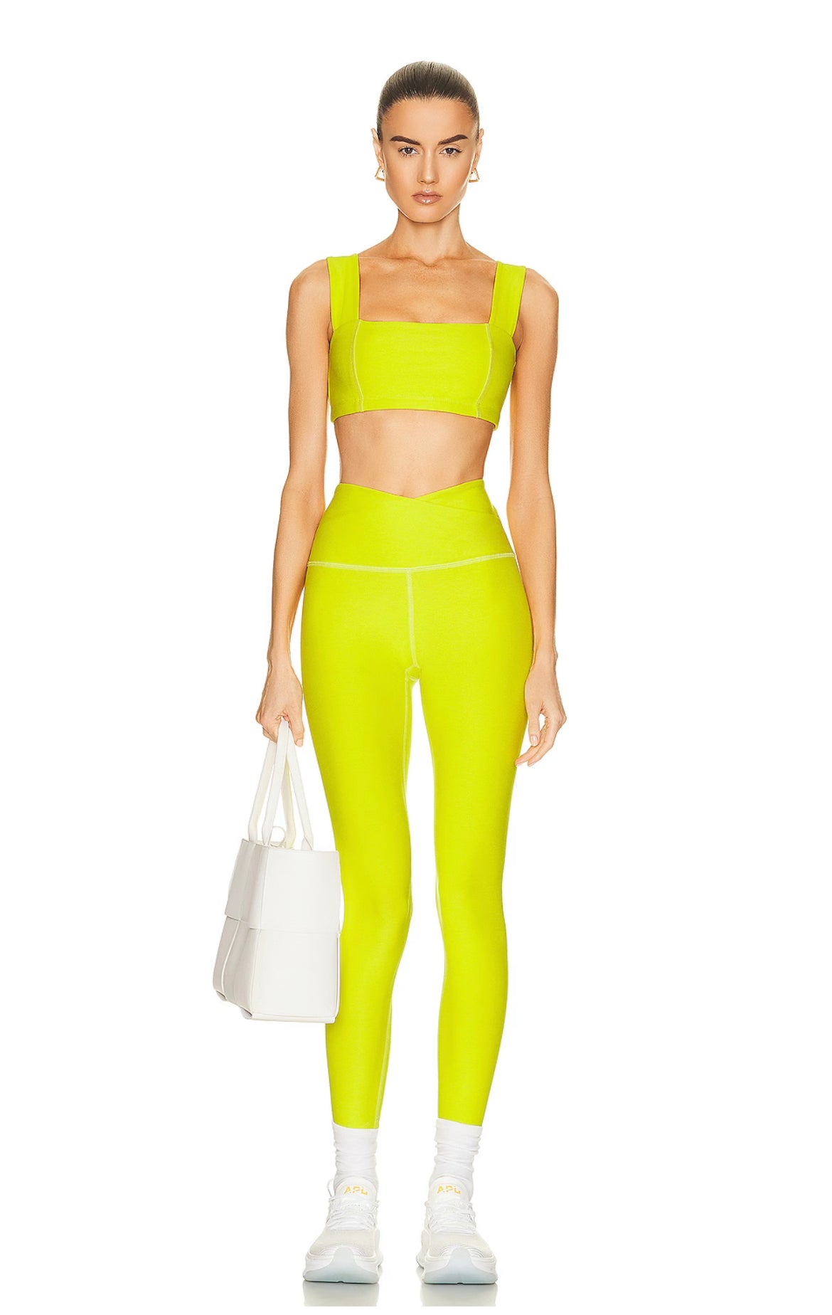 Leisure Midi Legging - Chartreuse