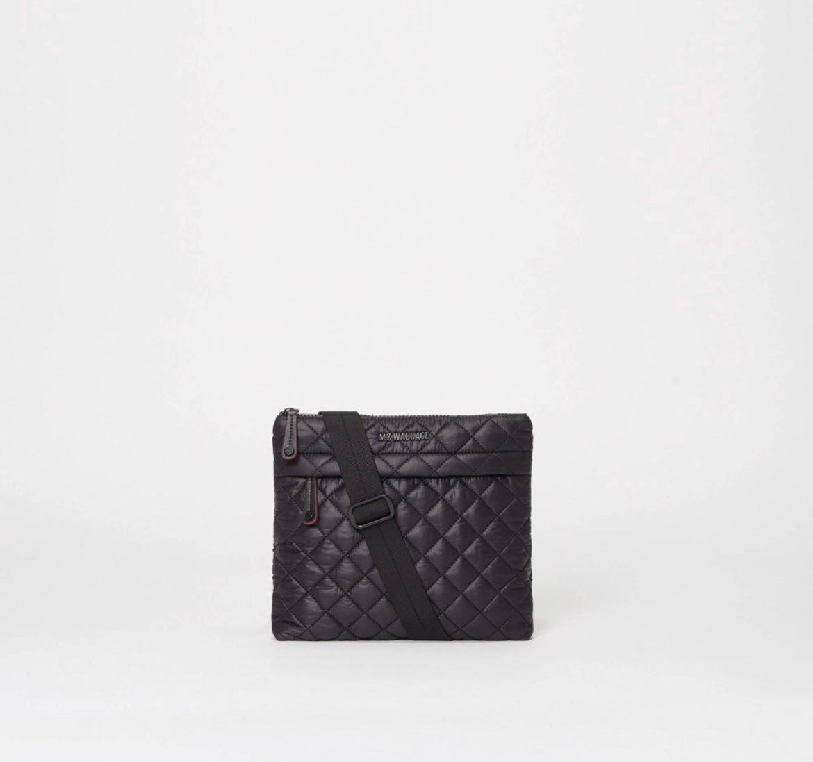 Metro Flat Crossbody - Black