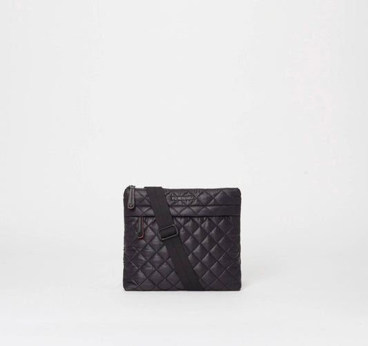 Metro Flat Crossbody - Black