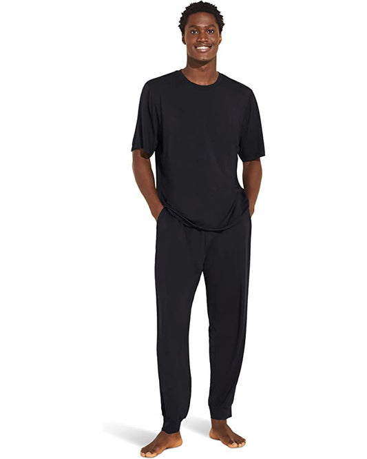 Henry Short Slv Long PJ Set - Black