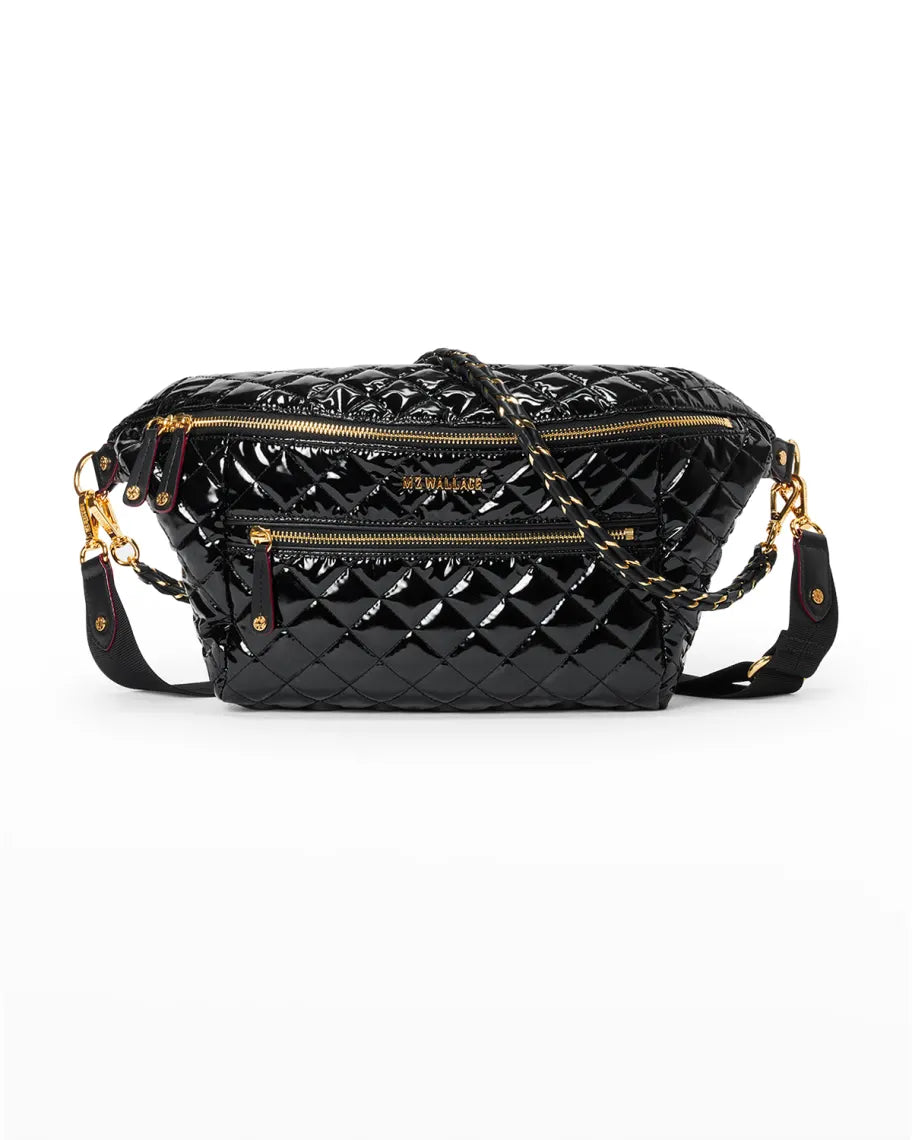 Crosby Crossbody Sling Bag - Black Lacquer