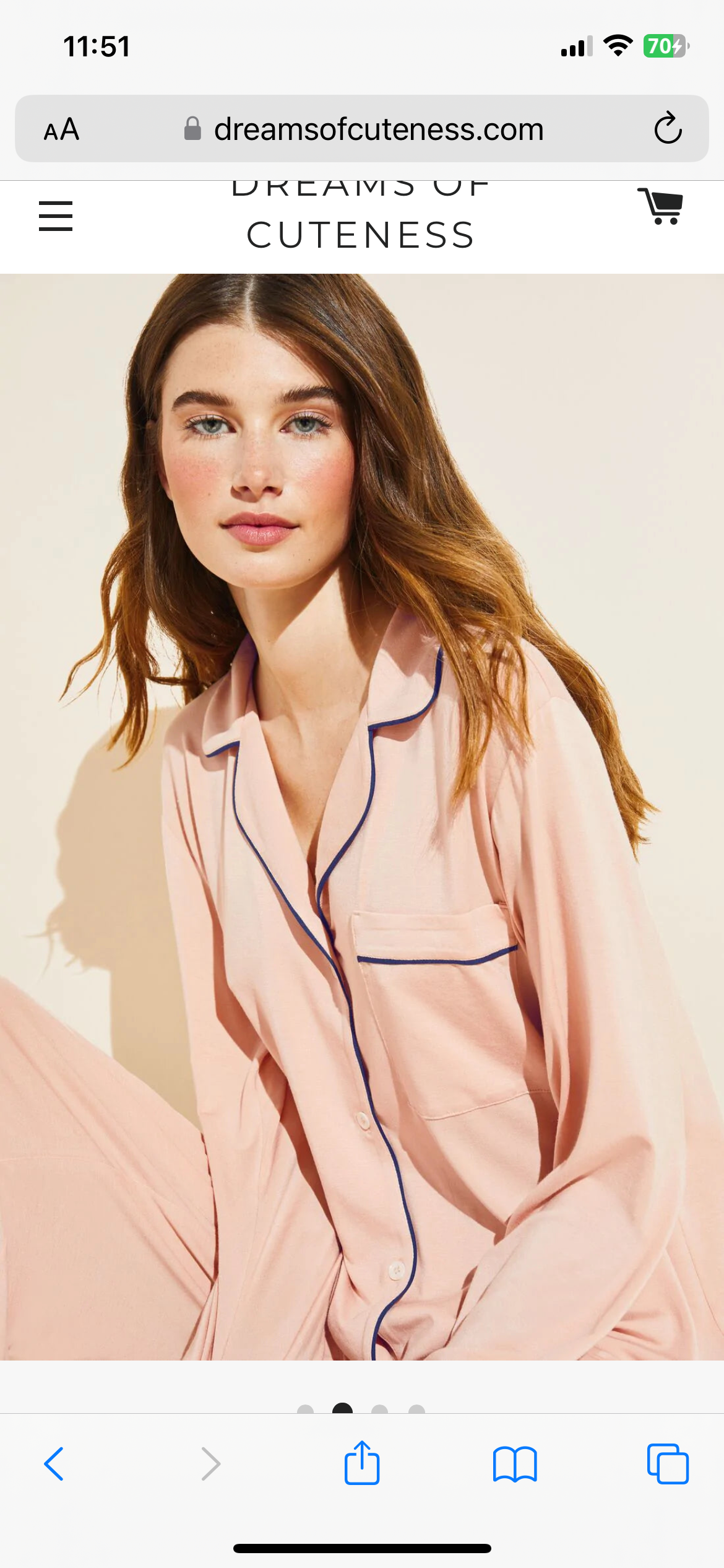 Gisele Long PJ Set - Rose Cloud