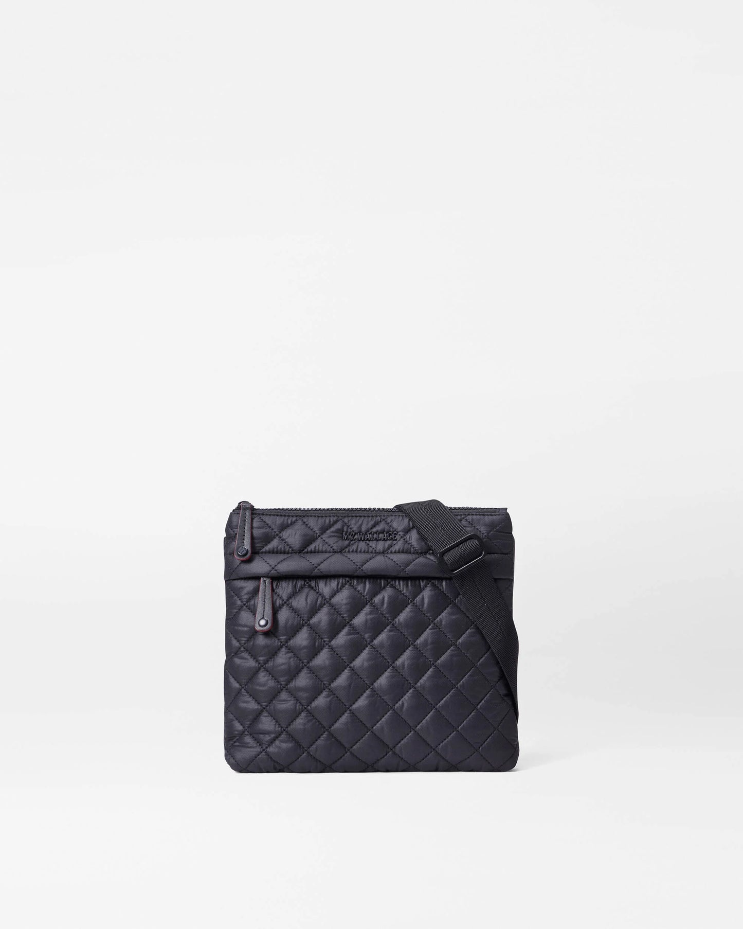 Metro Flat Crossbody - Black