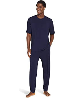 Henry Short Slv Long PJ Set - Navy